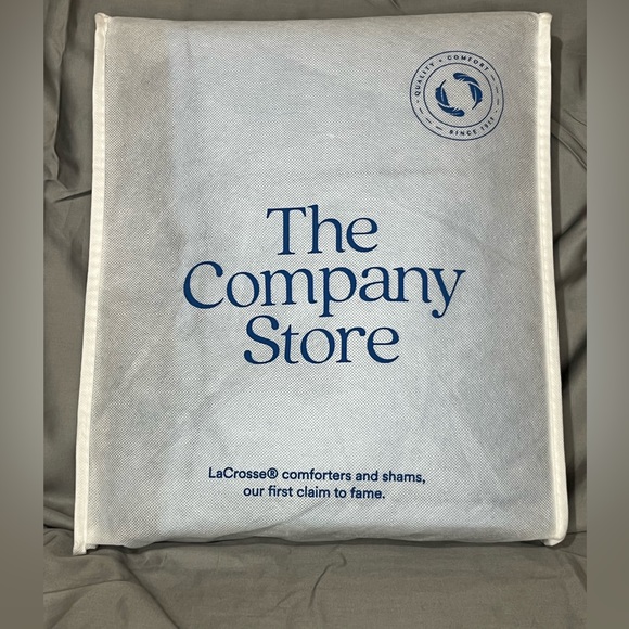 The Company Store LaCrosse™ Quilted Sham - Porcelain Blue, Standard - Picture 4 of 4
